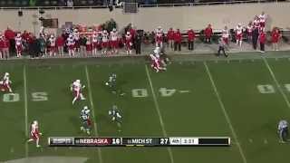 Nebraska vs Michigan State  2014  PiersonEL Punt Return [upl. by Erodaeht255]