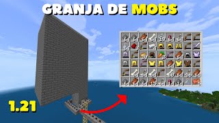 Como construir una granja de MOBS en MINECRAFT BEDROCK [upl. by Streetman767]