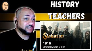 FIRST TIME REACTING TO  SABATON  1916 Official Music Video [upl. by Anaile]