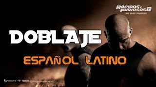 Doblaje de Rápidos Y Furiosos 8 En Español Latino [upl. by Armando]