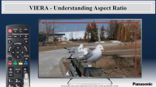 Panasonic  Television  Function  How to use the Aspect Ratio [upl. by Anilocin]