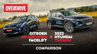 2022 Citroën C5 Aircross vs Hyundai Tucson comparative review  OVERDRIVE [upl. by Latisha]