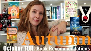 Autumn book recommendations and my October TBR Full of Witchy Scary Cozy Vampires and Fall vibes [upl. by Negah179]