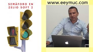 🚦 Semáforo vehicular con paso peatonal en Zelio Soft 2  Automatización Industrial [upl. by Enomar]