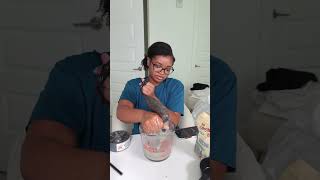 I used Naptural85 recipe Unfortunately this gel flakes so bad diy naturalhair [upl. by Ssyla864]