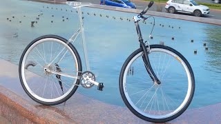 Transparent bicycle of epoxy resin [upl. by Yramesor]