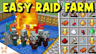 Easy Best Raid Farm In Minecraft 121  Efficient No redstone  A R K Gamer [upl. by Anyale]