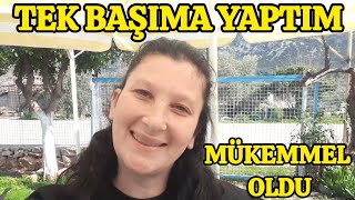 TEK BAŞIMA KÖY EVİMİZİN BÜTÜN HALILARINI YIKADIM  ŞEHİRDEN KÖYE GÖÇ ETTİK  MUĞLAYA GÖÇ  KÖYEGÖÇ [upl. by Oimetra552]