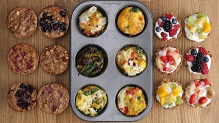 Three Healthy Breakfasts In A Muffin Tin [upl. by Gorrian]