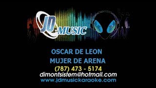 Oscar De Leon Mujer De Arena karaoke [upl. by Ilarrold]