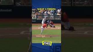 WHAT A THROWbaseball shortsfeed wow omg sports [upl. by Razid28]