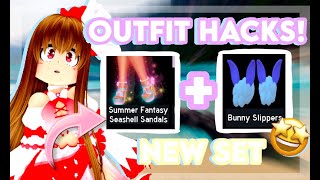 CUTE OUTFIT HACKS WITH THE NEW SUMMER SET 🤩✨  Royale High Video [upl. by Origra]