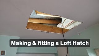 Finally fitting a custom Loft Hatch  Access Panel [upl. by Aneelehs]