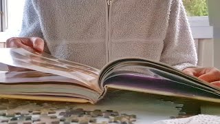 ASMR  Relaxed squeezing page turning with finger licking [upl. by Eixirt]