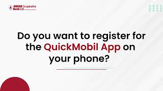 Do you want to register for the QuickMobil App on your phone  NKGSB Cooperative Bank [upl. by Murry]