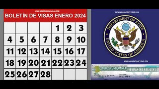 Boletín De Visas Enero 2024  Visa Bulletin January 2024 [upl. by Aloise]