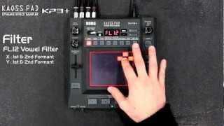 KORG KAOSS PAD KP3 13 New Effects  Filter  Modulation  LFO [upl. by Kcirdneked421]