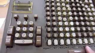 Friden STW 10 Mechanical Calculator Demo [upl. by Kalam894]