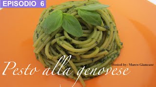 Espagueti verde en salsa pesto  Pasta al pesto genovese  Spaghetti  receta italiana [upl. by Aevin98]