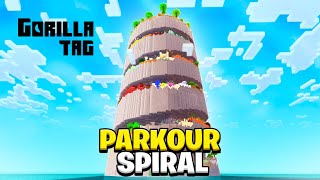 Gorilla Tag Parkour Spiral Custom Map [upl. by Eggett456]