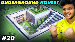 FINALLY MAKING UNDERGROUND HOUSE IN MINECRAFT 2O  RR Gaming [upl. by Suhpoelc29]