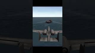 A10 Thunderbolt amazing short landing at carrier aviation gaming shorts [upl. by Shaylyn812]