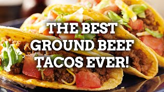 The BEST Ground Beef Tacos Recipe [upl. by Lletnuahs]