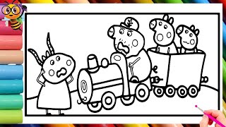 Peppa Pig in train🚂🐷 Peppa Pig Official Full Episodes  Kids Cartoon [upl. by Amasa]