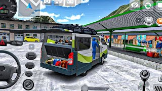 Minibus Simulator Vietnam Driving Toyota Hiace In Vietnam City Android Gameplay [upl. by Luht]