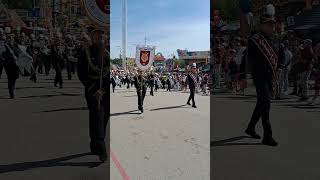 Oktoberfest Parade Bavarian Police Marching in Unity Munich Germany 22 September 2024 [upl. by Sherye]