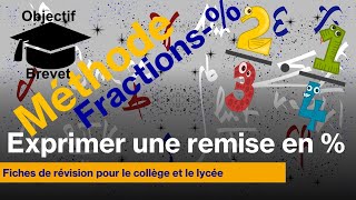 Fiche de révision  Exprimer une remise ou une augmentation en pourcentage Collège et lycée [upl. by Oakie]