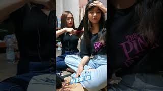 Sebelum kesurupan zahra catok rambut dulu sama kakak unayladiesflay laguviral [upl. by Attlee971]