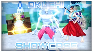 NEW OKUCHI MYHICAL WOLF FRUIT SHOWCASE ❄️🧊Roblox Fruit battlegrounds [upl. by Eimmak918]