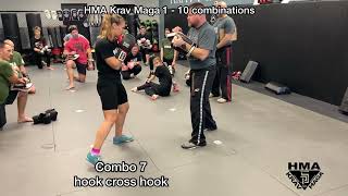 HMA Krav Maga 1  10 Punch Combinations [upl. by Aneres]