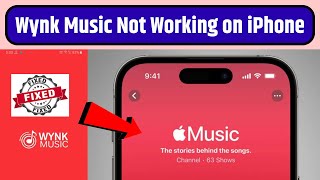 Wynk Music Not Working on iPhone Fixed  How to Fix Wynk Music Not Working iOS  Wynk Music Problem [upl. by Nyasuh561]