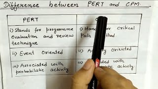 Lec39 Difference Between Pert And Cpm  In Hindi  Operation Research [upl. by Habas274]