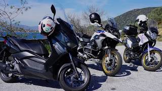 BMW R1250GS  Honda Transalp XL 700 V  Yamaha XMAX 250 quotThe 3 Ridersquot [upl. by Auka983]