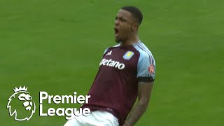 Ezri Konsa lifts Aston Villa in front of Wolves  Premier League  NBC Sports [upl. by Drofxer572]