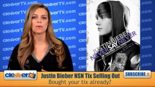 Justin Bieber Never Say Never Movie Tickets Selling Out Fast [upl. by Elaynad]