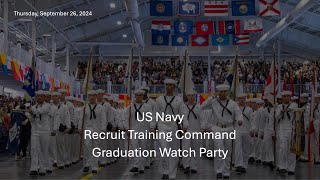 US Navy Recruit Training Command Graduation Ceremony on Thursday September 26 2024 [upl. by Sungam376]