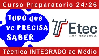 ETEC 2025 🎯 O que Estudar para a Prova do Vestibulinho da ETEC em MATEMÁTICA FÍSICA e QUÍMICA etec [upl. by Gadmann]