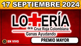 Resultado LOTERIA DE LA CRUZ ROJA COLOMBIANA MARTES 17 de septiembre 2024 [upl. by Ylicec]