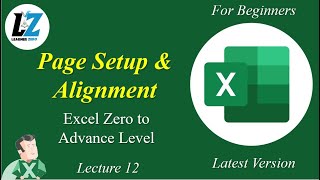 12 MS Excel for Beginners  Page Setting and Alignment  Urdu  Hindi excel microsoftlearning [upl. by Ennahtebazile540]