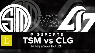 Highlights TSM vs CLG NA LCS Summer W1D1 Full Series [upl. by Mitzi]