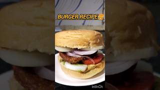 Esay and spicy Burger recipe at home🍔🤤street style burger recipeshortsburgerviralyoutubefood [upl. by Hakeber549]