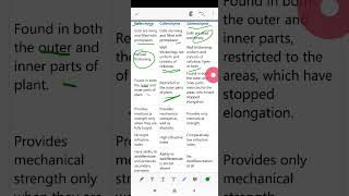 Differences between Parenchyma Collenchyma and Sclerenchyma [upl. by Silden]