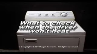 Performa Dryer Not Heating  See What Parts You Need To Check [upl. by Corell447]