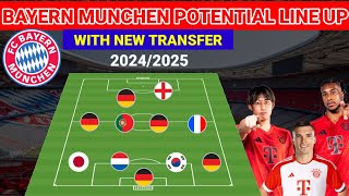 BAYERN MUNCHEN POTENTIAL LINE UP WITH NEW TRANSFER FOR 20242025 SEASON ¬PALHINHA  OLLISE  ITO [upl. by Lose911]