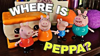 Hide and Seek with Peppa Pig Looking for Peppa  Play with Peppa Pig and family [upl. by Sonnie]