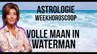 ASTROLOGIE WEEKHOROSCOOP 1724 AUGUSTUS 2024 VOLLE MAAN IN WATERMAN ASTROLOOG IRMA VAN DER WIJK [upl. by Gordon]